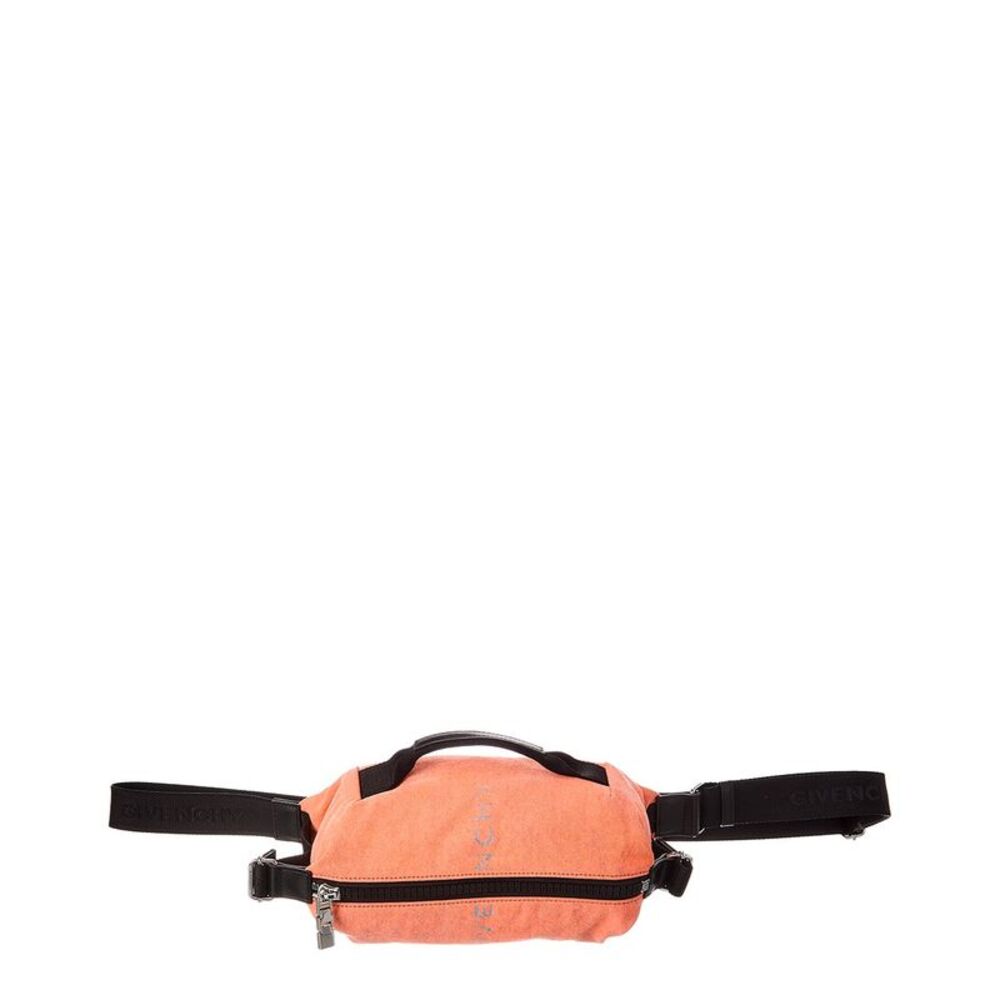 Givenchy G-Zip Denim Bum Bag, Orange